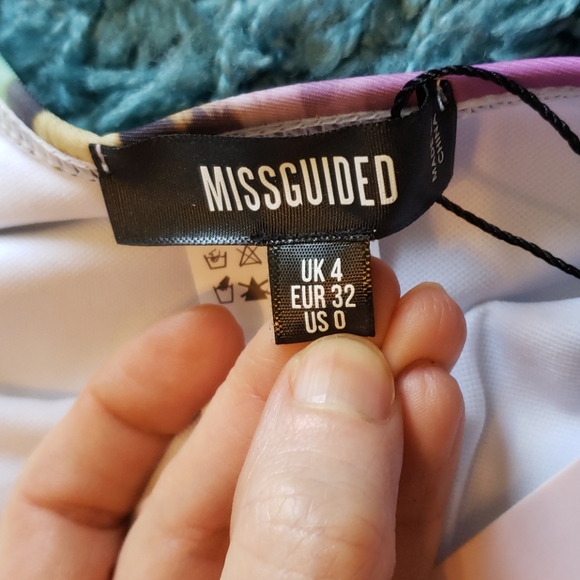 Brand New Missguided Animal Print Swimsuit Size 0 - Picture 5 of 7